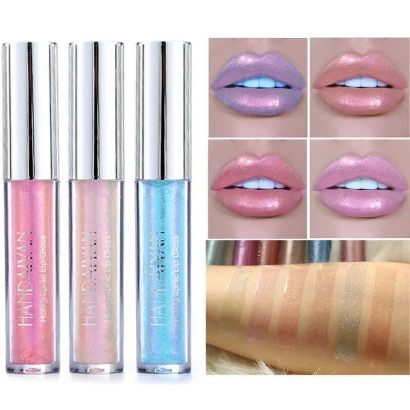 HANDAIYAN Party Polarized Light Sexy Colorful Lipstick Lip Gloss Pigment  Liquid Lipstick Fashion Makeup Lips Cosmetic Beauty From Integrity178,  $1.56